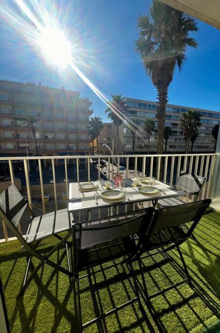 קאנט אן רוסיון Appartement 20 Mts Plage, Pl Mediterranee, Vue Mer Parking מראה חיצוני תמונה