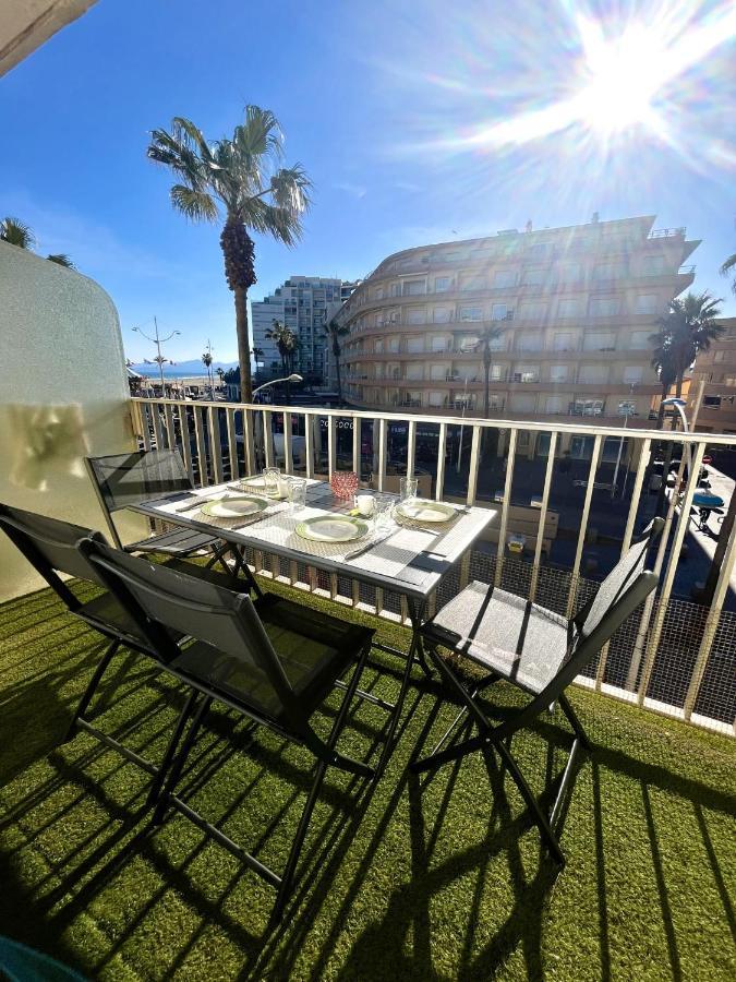 קאנט אן רוסיון Appartement 20 Mts Plage, Pl Mediterranee, Vue Mer Parking מראה חיצוני תמונה