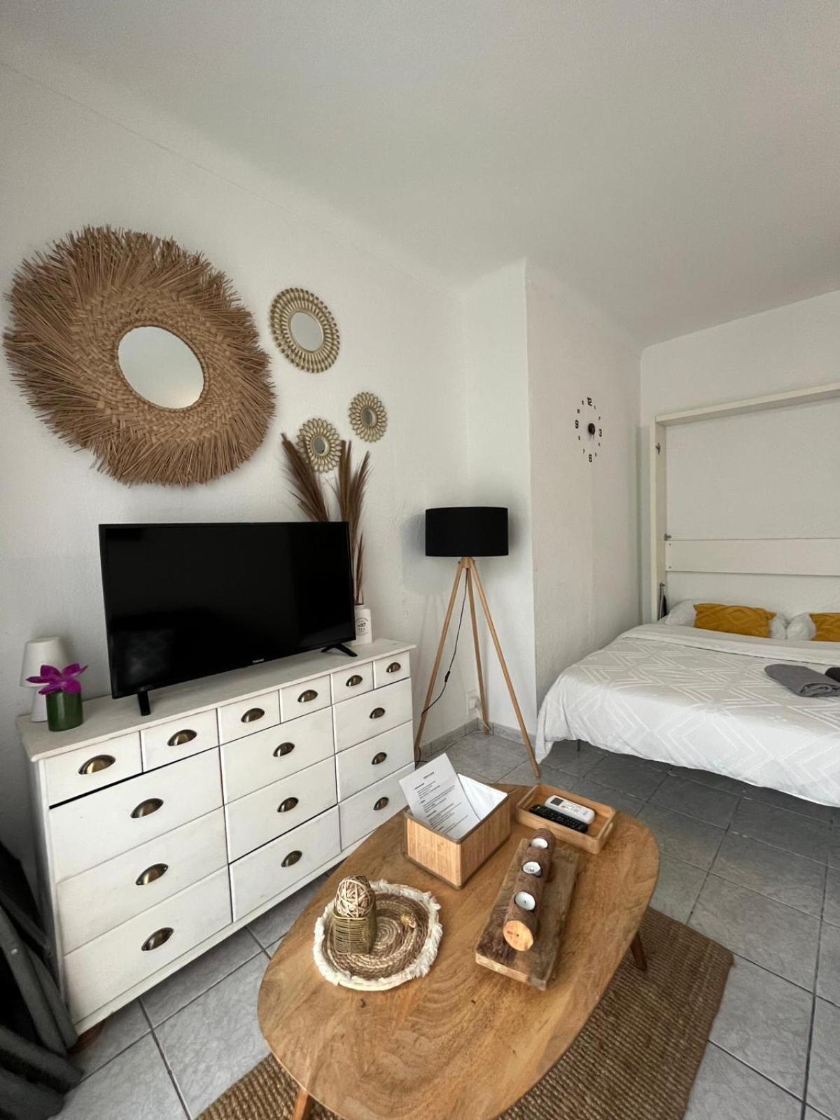 קאנט אן רוסיון Appartement 20 Mts Plage, Pl Mediterranee, Vue Mer Parking מראה חיצוני תמונה